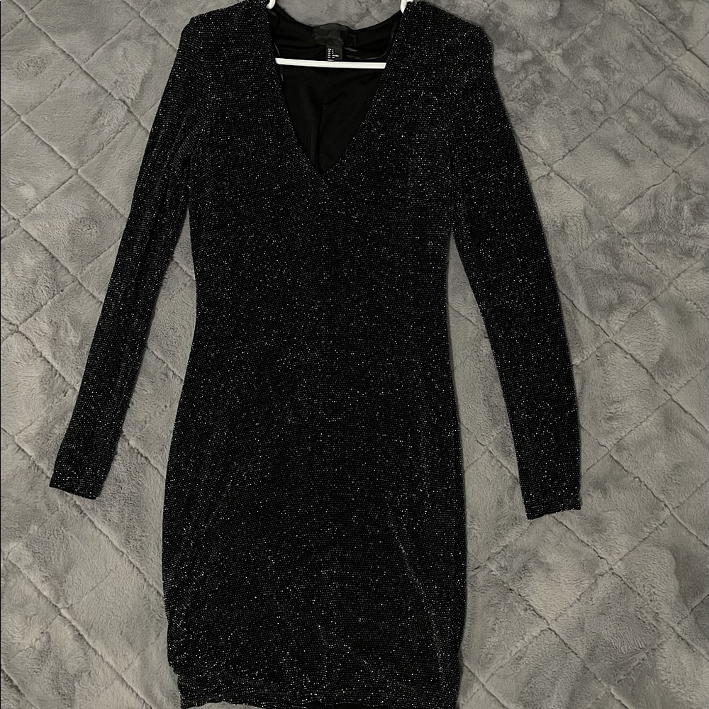 Sparkly black Bodycon dress